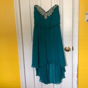 Blue High-Low Dress, Formal or Slightly Casual